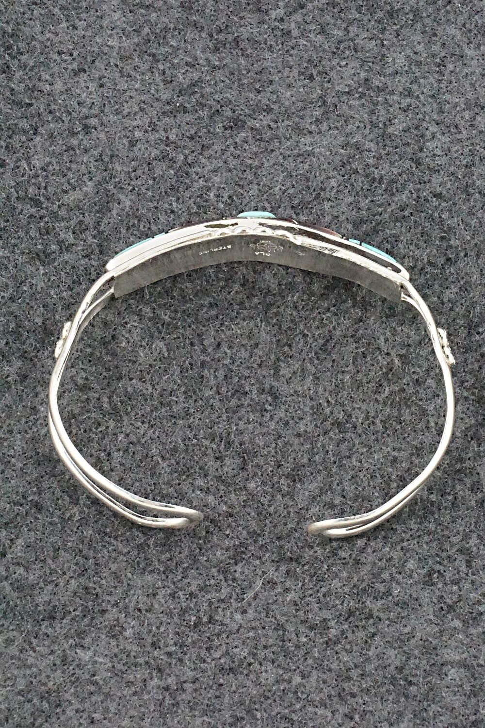 Multi Stone & Sterling Silver Inlay Bracelet - Ola Eriacho