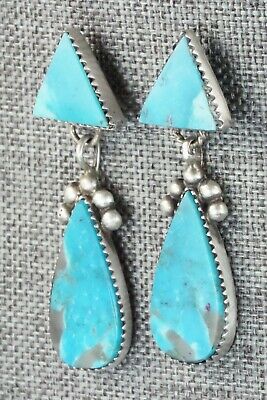 Turquoise and Sterling Silver Earrings - Selina Warner