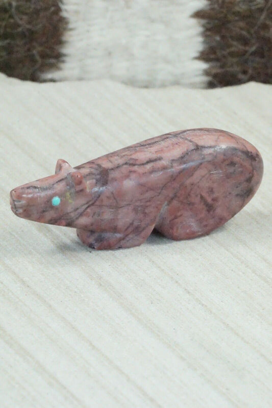 Bear Zuni Fetish Carving - Ronnie Lunasee