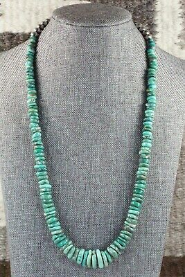 Turquoise & Sterling Silver Necklace - Navajo