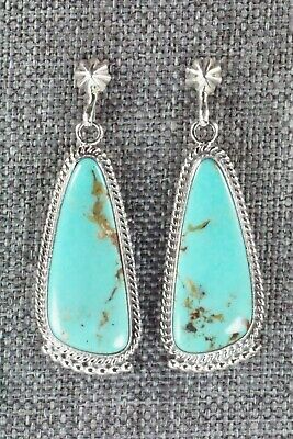 Turquoise & Sterling Silver Earrings - Verley Betone