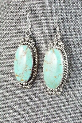 Turquoise & Sterling Silver Earrings - Greg Yazzie