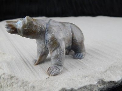 Bear Zuni Fetish Carving - Herbert Him - High Lonesome Trading