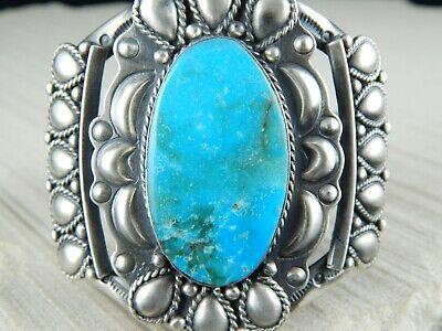 Navajo Turquoise & Sterling Silver Bracelet - Raymond Delgarito - High Lonesome Trading