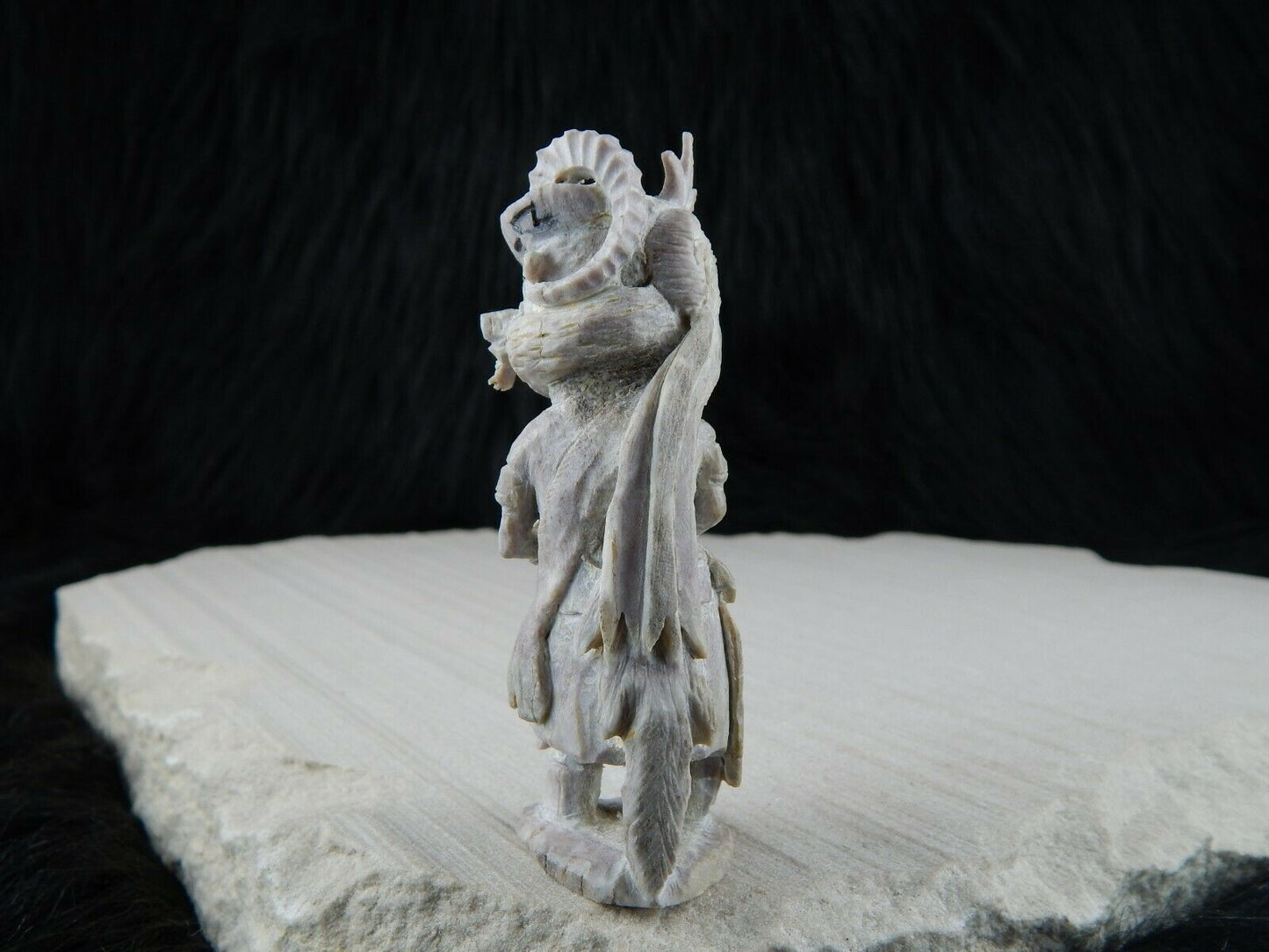 Dancer Zuni Fetish Carving - Lewis Malie Jr. - High Lonesome Trading
