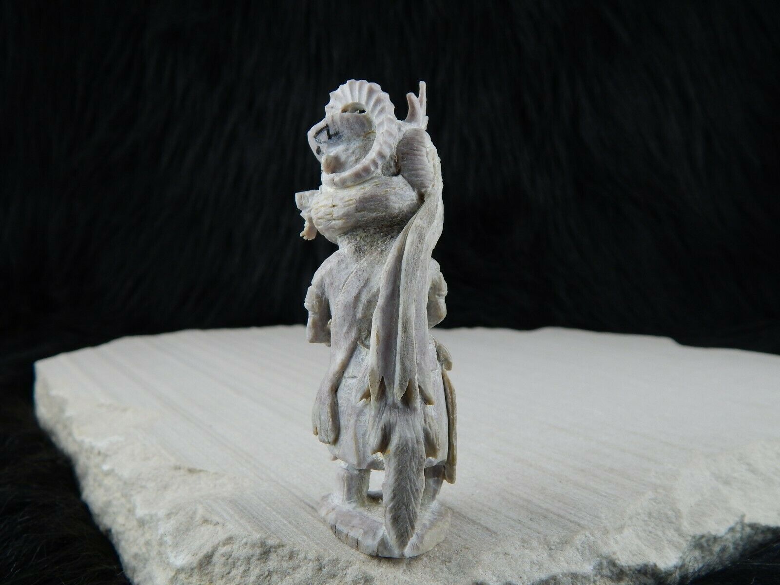 Dancer Zuni Fetish Carving - Lewis Malie Jr. - High Lonesome Trading