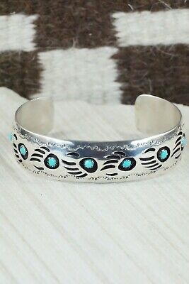 Turquoise & Sterling Silver Bracelet - Pearlene Spencer