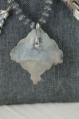 Navajo Turquoise & Sterling Silver Necklace - Tom Lewis - High Lonesome Trading