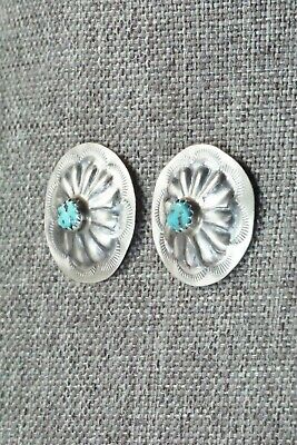 Turquoise & Sterling Silver Earrings - Joan Begay