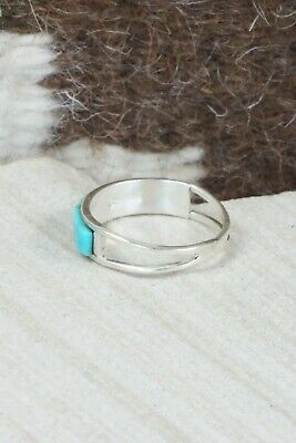 Turquoise & Sterling Silver Ring - Gloria Waseta - Size 7.5