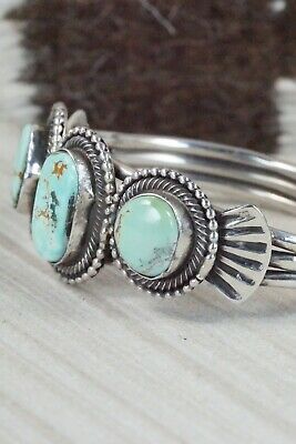 Turquoise and Sterling Silver Bracelet - Jess Martinez