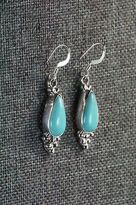 Navajo Turquoise & Sterling Silver Earrings - Sharon McCarthy