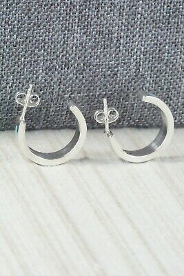 Turquoise & Sterling Silver Earrings - Devin Seoutewa - High Lonesome Trading