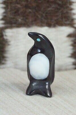 Penguin Zuni Fetish Carving - Calvert Bowannie - High Lonesome Trading