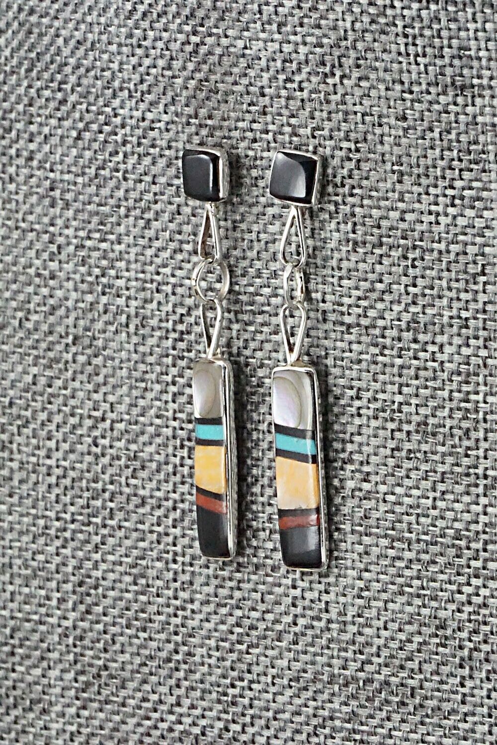 Multi Stone & Sterling Silver Earrings - Bobby Sanchez