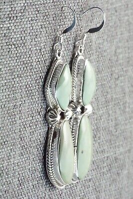 Turquoise & Sterling Silver Earrings - Lee Shorty