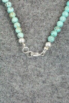 Turquoise & Sterling Silver Necklace - Navajo
