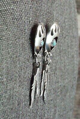 Turquoise & Sterling Silver Earrings - Annie Spencer
