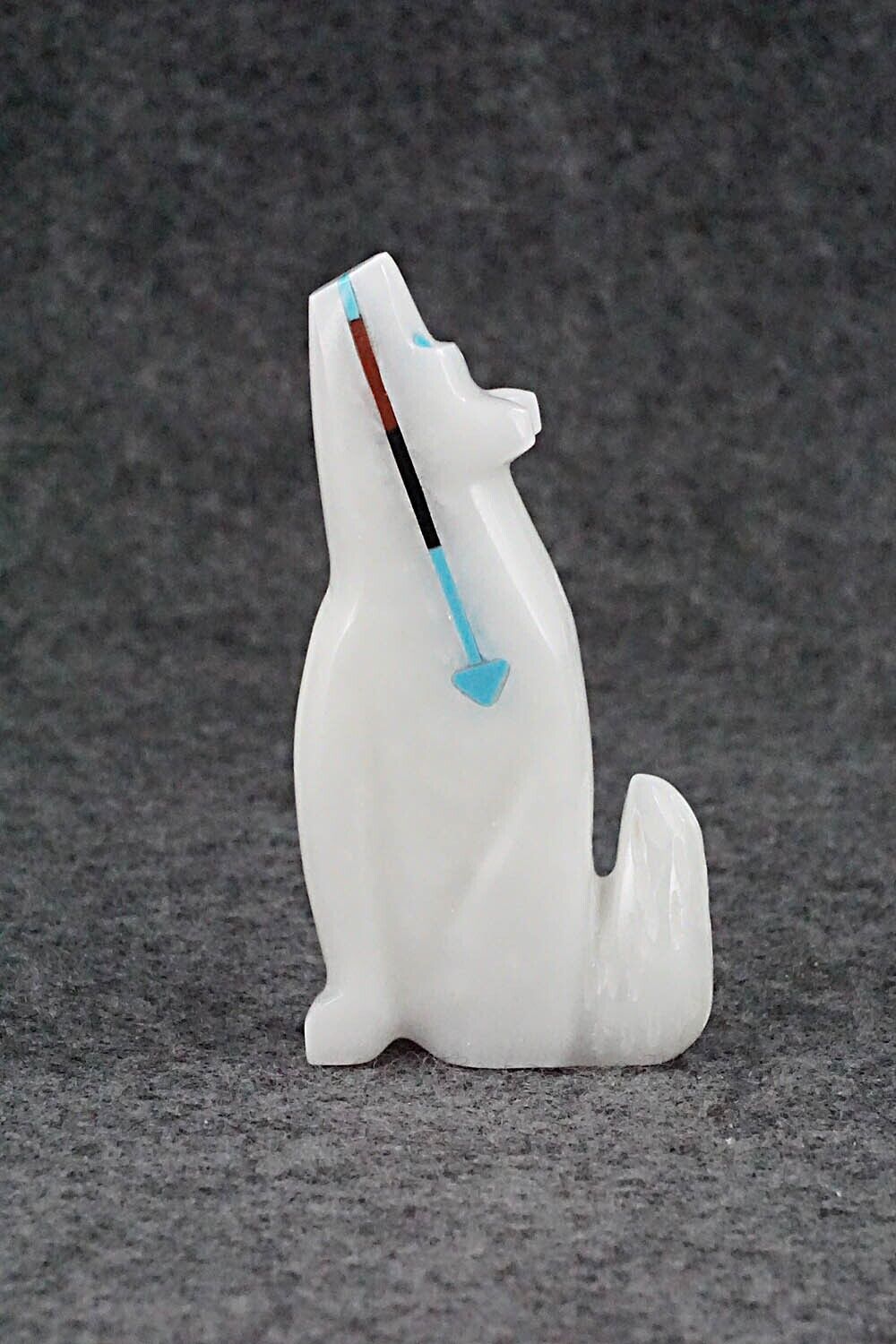 Coyote Zuni Fetish Carving - Rodney Laiwakete