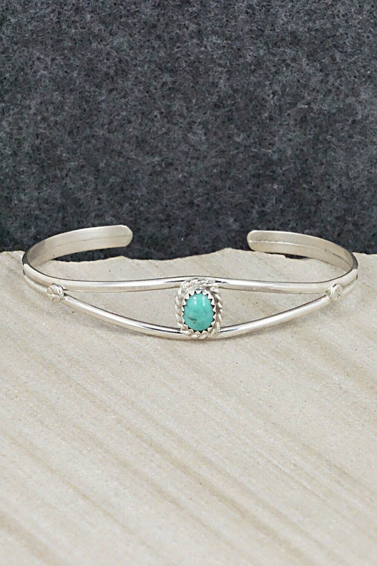 Turquoise & Sterling Silver Bracelet - Elton Cadman