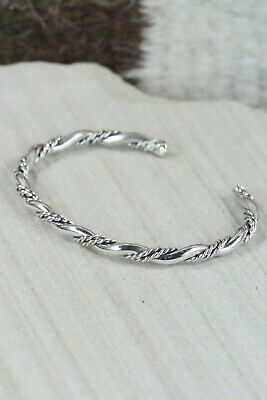 Navajo Sterling Silver Bracelet - Elaine Tahe