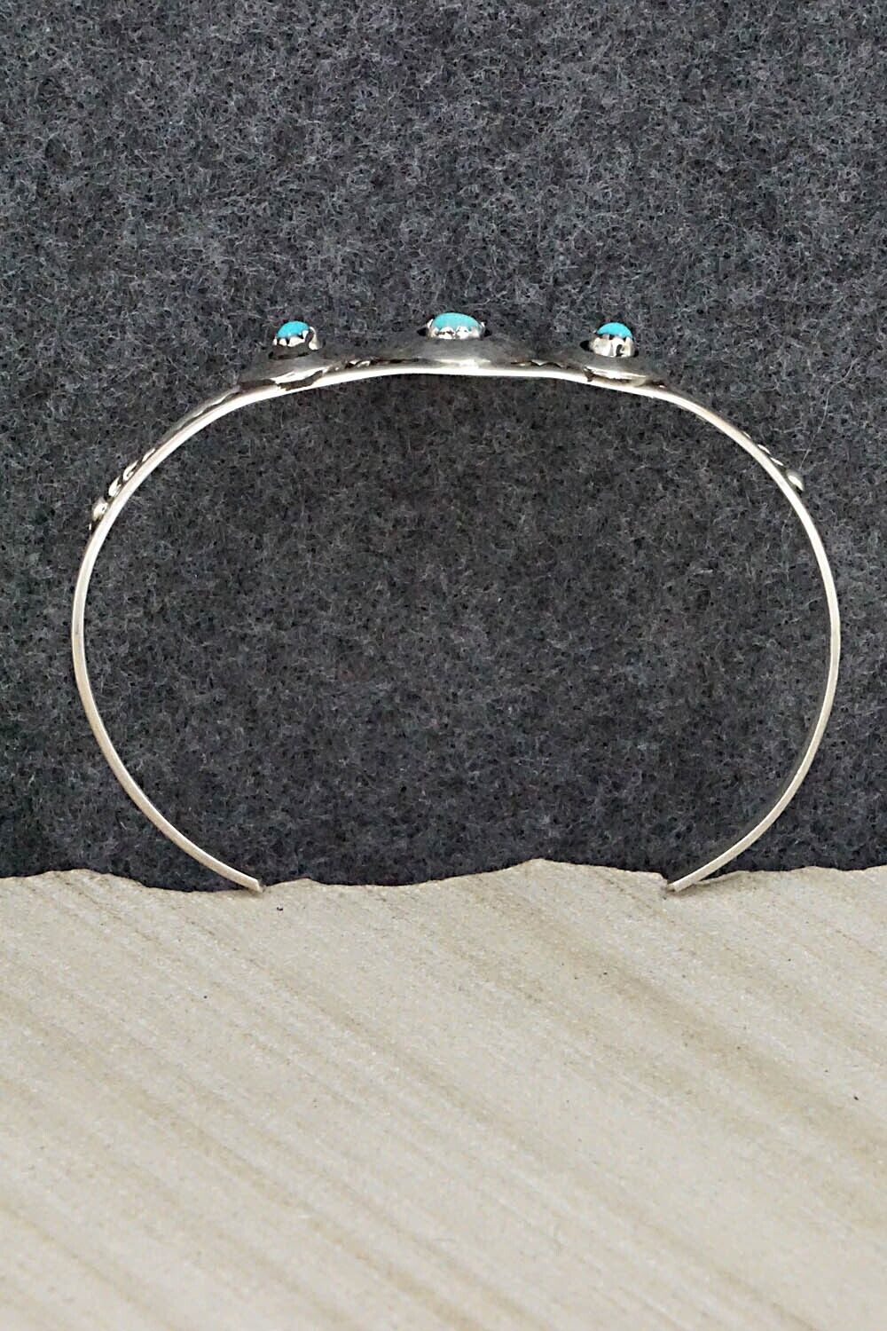 Turquoise & Sterling Silver Bracelet - Janice Spencer