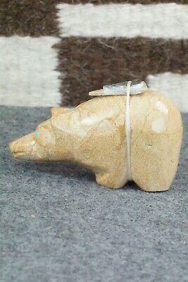 Bear Zuni Fetish Carving - Delvin Leekya - High Lonesome Trading