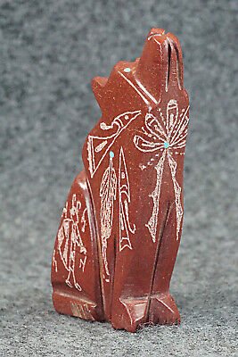 Wolf Zuni Fetish Carving - Adrian Cachini
