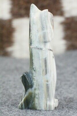 Cat Zuni Fetish Carving - Kenny Chavez