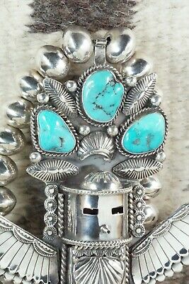 Turquoise & Sterling Silver Pendant with Necklace - Garrett Hale