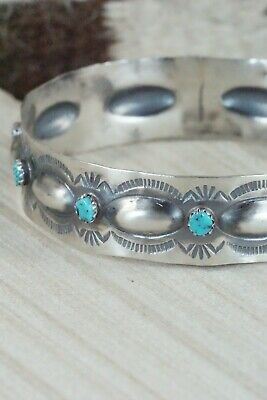 Turquoise & Sterling Silver Bangle - Tim Yazzie