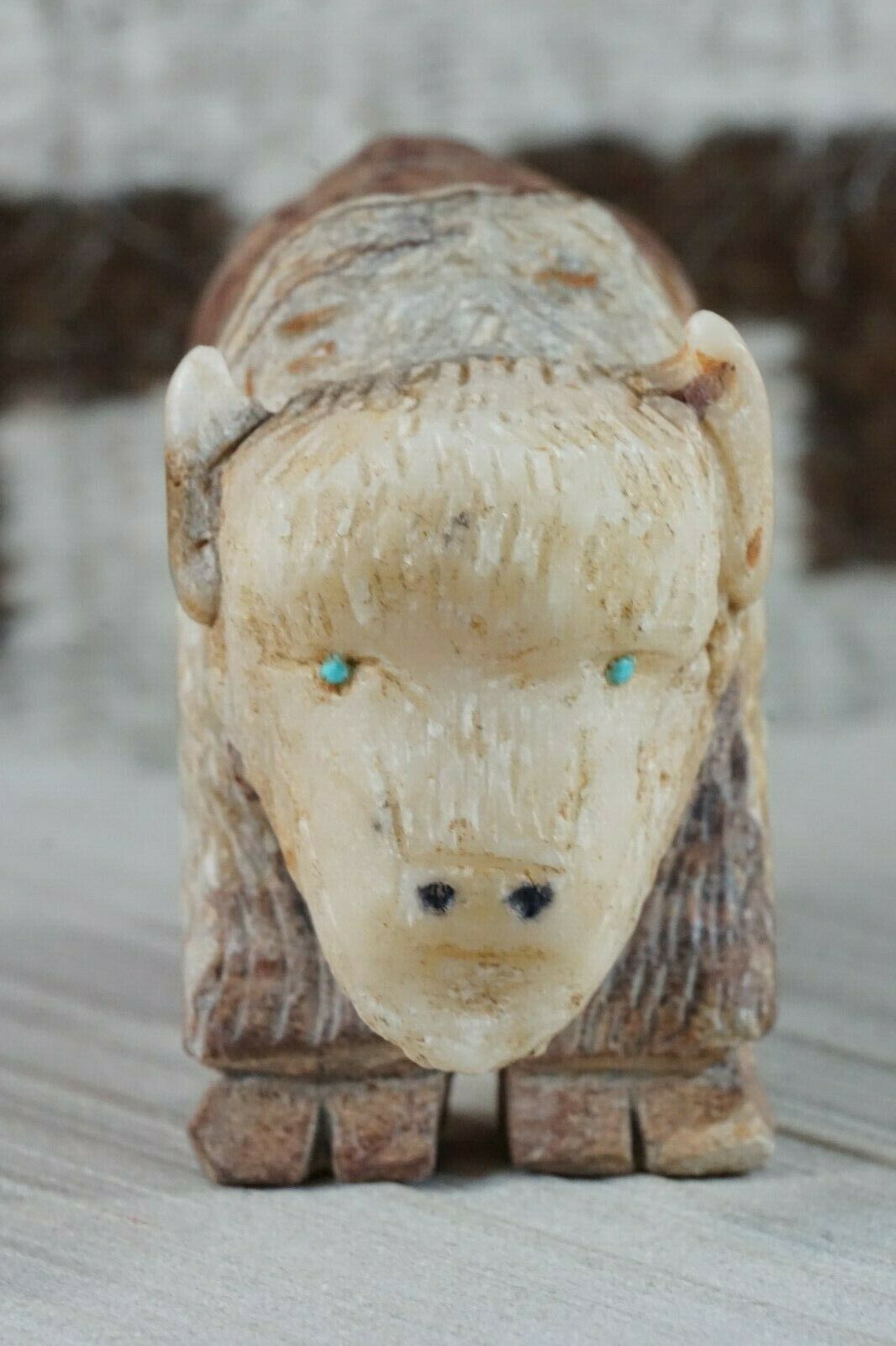 Buffalo Zuni Fetish Carving - Jon Quam - High Lonesome Trading