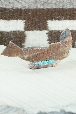 Rainbow Trout Zuni Fetish Carving - Bernard Laiwakete