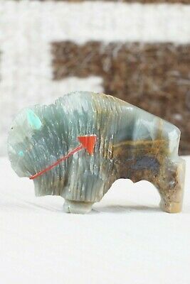 Buffalo Zuni Fetish Carving - Kevin Quam - High Lonesome Trading