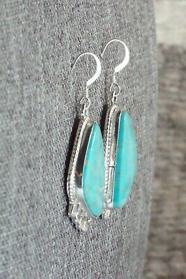Turquoise & Sterling Silver Earrings - Genevieve Francisco