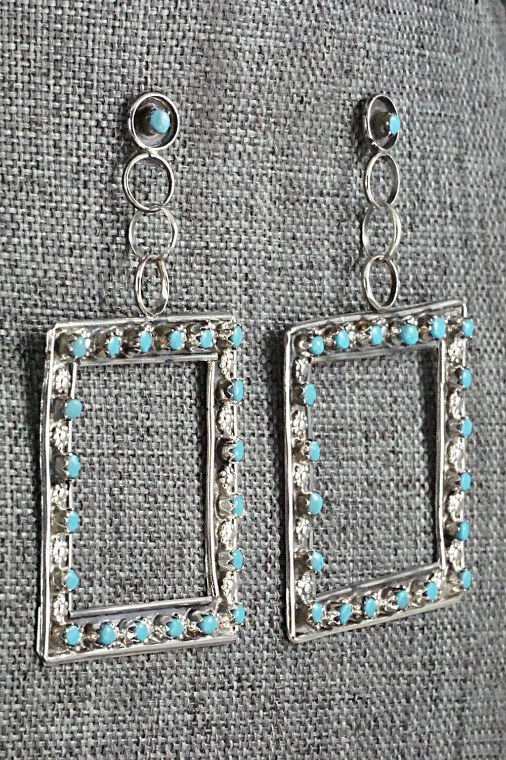 Turquoise & Sterling Silver Earrings - Marlon Quam
