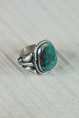 Navajo Turquoise and Sterling Silver Ring - Danny Kenneth - Size 6 - High Lonesome Trading
