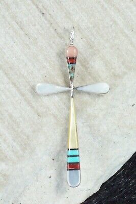 Multi Stone & Sterling Silver Pendant - Lynette Bowannie