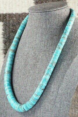 Turquoise & Sterling Silver Necklace - Lupe Lovato - High Lonesome Trading