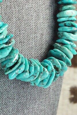 Turquoise & Sterling Silver Necklace - Navajo
