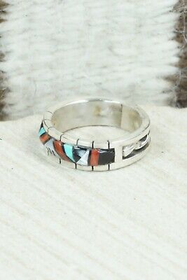 Multi Stone & Sterling Silver Ring - Phyllis Lucio - Size 8.25