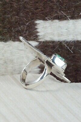 Turquoise & Sterling Silver Ring - Delbert Arviso - 10.5