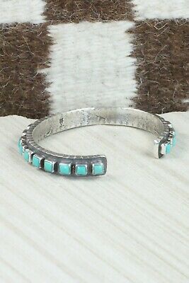 Turquoise & Sterling Silver Bracelet - Ernest Rangel