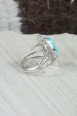 Turquoise & Sterling Silver Ring - Samuel Yellowhair - 7.5