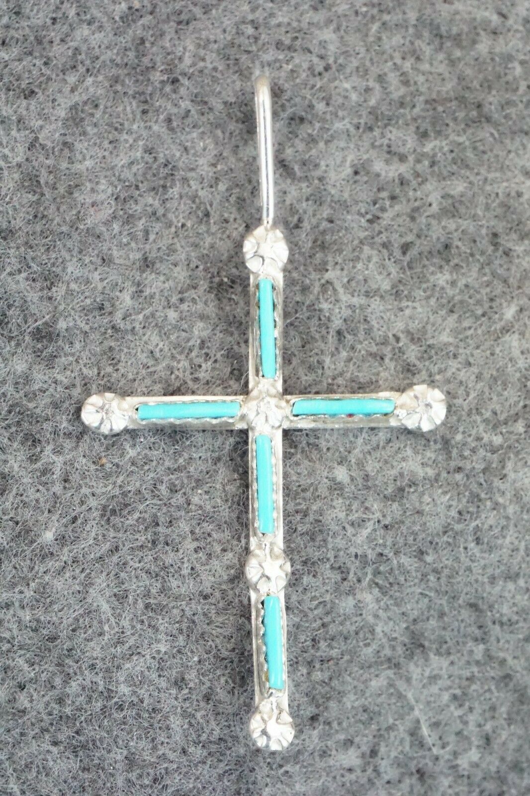 Turquoise & Sterling Silver Pendant - Diana Bellson
