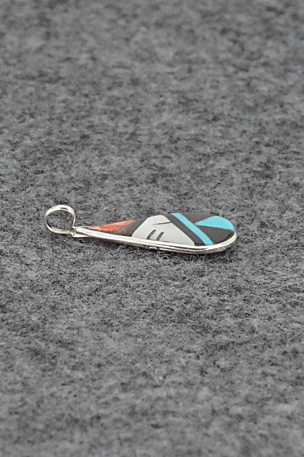 Multi Stone & Sterling Silver Pendant - Rhianna Kallestewa