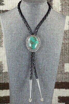 Turquoise & Sterling Silver Bolo Tie - Alvin Joe