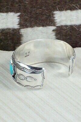 Turquoise & Sterling Silver Bracelet - Wilbert Muskett Sr. - High Lonesome Trading