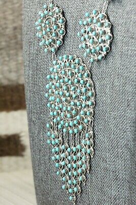 Turquoise & Sterling Silver Necklace and Earrings Set - Wayne Johnson