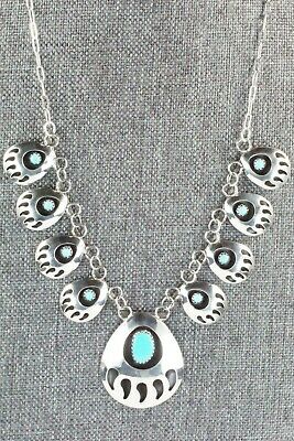 Turquoise & Sterling Silver Necklace - Leta Parker